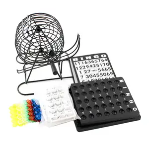 LANDER-MAN Wholesales Bingo Game Set Gambling Games Deluxe Bingo Set Bingo Game