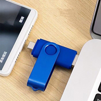 Memoria USB giratoria con logotipo personalizado, 8GB, 16GB, tipo C, 32GB, 3,0, 2,0, 64GB, Memoria USB, para Iphone 17, Memoria USB