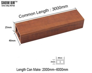 <span class=keywords><strong>ไม้</strong></span><span class=keywords><strong>ระแนง</strong></span>พีวีซีเคลือบกันสภาพอากาศ ลายไม้โอ๊ค แบบกลวงสี่เหลี่ยม - Product Image 4