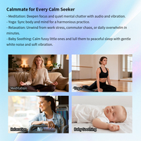 Appareil de méditation à suspendre au cou avec fonction de vibration pour la relaxation, la méditation et l'aide au sommeil - Calmmate BS102