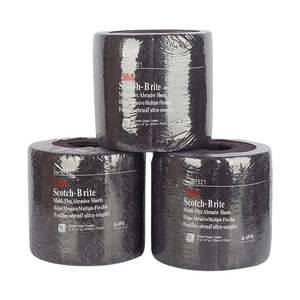 Rollo de Lija Abrasiva Multi-Flex Original 3M 7521 Scotch-Brite, Óxido de Aluminio Muy Fino <span class=keywords><strong>para</strong></span> Pulir, Mezclar y Lijar - Product Image 3