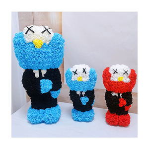 Ammy Factory Direct Fleurs artificielles Rose en mousse PE Ourson en peluche pour l'obtention du diplôme Fête des pères Fête des mères Cadeaux de Noël - Product Image 1