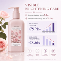 Lotion corporelle OEM ODM 250g à la rose, blanchissante, parfum longue durée, huile naturelle, soin hydratant et réparateur pour femmes, vente en gros