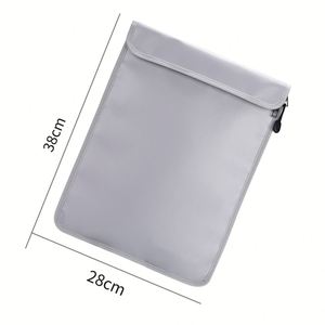 Customized Color Clear Fireproof Waterproof Document Bag File Folder Expanded Portfolio - Product Image 2