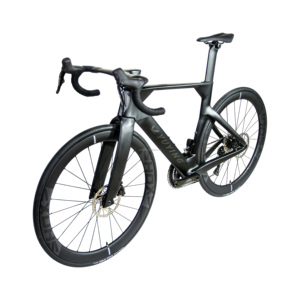 Nouveau vélo de course 2026 Aero 700C en fibre de carbone, cadre de route 24 vitesses, guidon intégré en carbone avec freins à disque 160 mm, W06 24 vitesses - Product Image 2