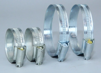 Ventes directes d'usine Collier de serrage de type britannique Collier de serrage en acier galvanisé Collier de serrage en acier inoxydable