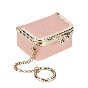<span class=keywords><strong>Mini</strong></span> boîte à bijoux en PU de couleur unie pour femme, porte-monnaie portable avec fermoir à pression, sac de rangement pour bagues, colliers et boucles d'oreilles - Product Image 5