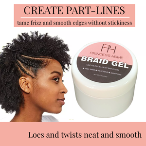 Biểu tượng tùy chỉnh ổ khóa Braid gel cực giữ độ bóng cao Frizz & Flake-Miễn phí cạnh kiểm soát Slick & phong cách bím tóc xoắn cornrows Gel - Product Image 2