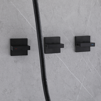 Installation facile Systèmes de robinet à finition de surface chromée Ensemble de douche dissimulé avec robinet inférieur