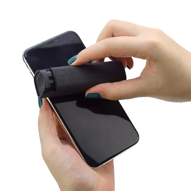 マイクロファイバークロス携帯電話スクリーンキット付き2 in1携帯電話スクリーンクリーナー