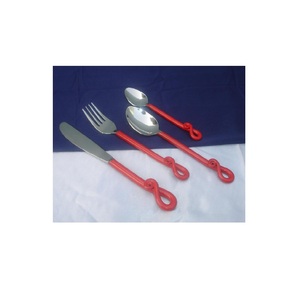 Juego de cubiertos reutilizables de lujo Premium, juego de cubiertos de acero inoxidable 304, venta al por mayor, espacio personalizado, regalos elegantes para fiestas de negocios, clásico - Product Image 1