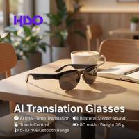 Lunettes Intelligentes de Traduction IA en Gros, Contrôle Tactile Type C, Son Stéréo Bilatéral pour Voyages d'Affaires