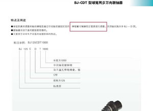 Giunto universale a gabbia di sfere tipo BJ-CDT 23912 N.m, albero telescopico isolato a 25 gradi per trasmissione gru metallurgiche - Product Image 3