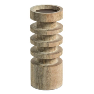 Bougeoirs de pilier de résine de <span class=keywords><strong>bois</strong></span> antique de décoration de maison de 6 pouces - Product Image 2