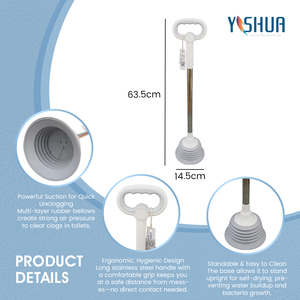 Disgorgante Ecologico per WC in Acciaio Inossidabile, Sturalavandini Domestico con Sonda per Tubi per Sbloccare Ogni Tipo di Ostruzione - Product Image 4