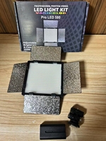 Lampe réflecteur de photographie PRO LED 580 - Lampe LED en forme de quadrant - Lampe de protection en forme de quadrant pour la diffusion en direct et la photographie