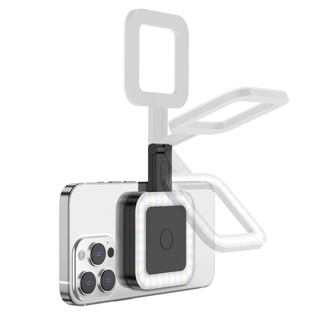 Magnetic Phone Selfie Light  Rechargeable Mini Video Light for Phone Fill Light for Selfie Makeup Video Conference for iPhone