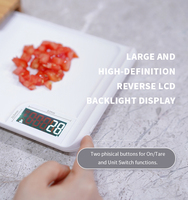 Planche à découper en bambou, pour peser les aliments, ustensile de cuisine numérique, pour cuisine