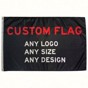 Banderas Personalizadas de Poliéster 100% de 90x150cm (3x5 pies), Venta al Por Mayor de Fábrica, Cualquier Color, Tamaño y Diseño - Product Image 3