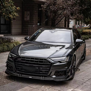 Matériau supérieur préimprégné en Fiber de carbone sèche pare-chocs de voiture A6 <span class=keywords><strong>S6</strong></span> lèvre avant pour <span class=keywords><strong>Audi</strong></span> A6 <span class=keywords><strong>S6</strong></span> 2019-24 pare-chocs de voiture - Product Image 2
