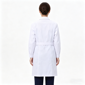 Camice da Laboratorio Premium Antirughe Bianco, Uniforme Medica per Dottori e Personale Ospedaliero - Product Image 3