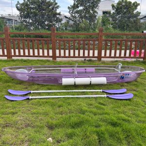 Kayak transparent en PC violet de <span class=keywords><strong>2</strong></span>,44 m, canoë transparent pour une personne, idéal pour la location dans <span class=keywords><strong>les</strong></span> attractions touristiques - Product Image 3