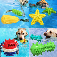 Jouet à mâcher pour chien en caoutchouc écologique, brosse à dents, populaire, nouveauté décontractée, dessin animé, petite corde en coton, son de maïs, pour l'intérieur