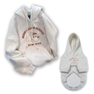 Herfst Winter Xxl Hond Katoen Print Fleece Gevoerde Eco-Vriendelijke Capuchon Sweatshirt Klassiekers Stijl Medium Grote Rassen - Product Image 1