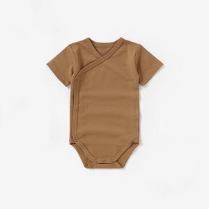 Mameluco de Manga Larga para Bebé 100% Algodón Puro, Cierre con Botones a Presión, Color Sólido, Unisex, Ropa de Verano, Body para Recién Nacido, Tejido Transpirable - Product Image 6