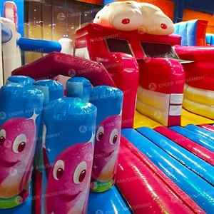 Parc Gonflable Personnalisé Combo <span class=keywords><strong>Château</strong></span> Sauter Labyrinthe Aire <span class=keywords><strong>de</strong></span> Jeux Gonflable par Cheer Amusement - Product Image 6