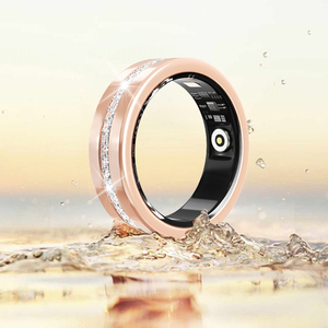 Anillo Inteligente V6 de Lujo, Monitor de Actividad Física, Sueño y Salud, Contador de Pasos, Calorías, Reloj Despertador, Resistente al Agua IP68, Android, para Damas - Product Image 1