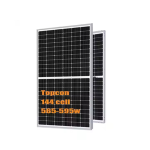 Panneaux solaires d'entrepôt Brésil Modules mono demi-cellule 590w 580w 600w 610w 615w avec Inmetro pour système solaire domestique - Product Image 1
