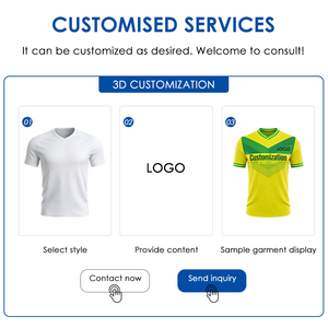 Maillot de football personnalisé Coupe du Monde par sublimation pour homme, col en V, manches courtes, séchage rapide, impression intégrale, tournoi de football mondial, échantillon OEM 24H - Product Image 3