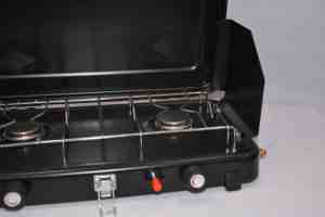 BBQ-118 Réchaud <span class=keywords><strong>à</strong></span> <span class=keywords><strong>gaz</strong></span> portable en acier laminé <span class=keywords><strong>à</strong></span> froid <span class=keywords><strong>à</strong></span> double usage Cuisine en plein air <span class=keywords><strong>2</strong></span> Utilisation en camping-car Allumage automatique Haute efficacité - Product Image 2