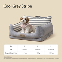 ODM Modernes, abnehmbares Hundebett/Katzensofa aus Kunstleinen mit orthopädischem Hochdichtschaum, anpassbarem Logo und rutschfester Unterseite