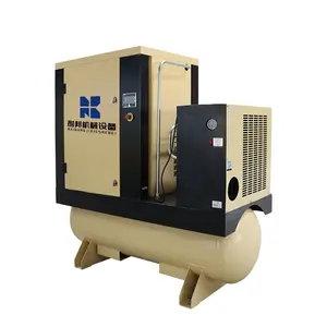 Industry price High quality 7.5kw industrial air screw compressor with air dryer and large volume air tank