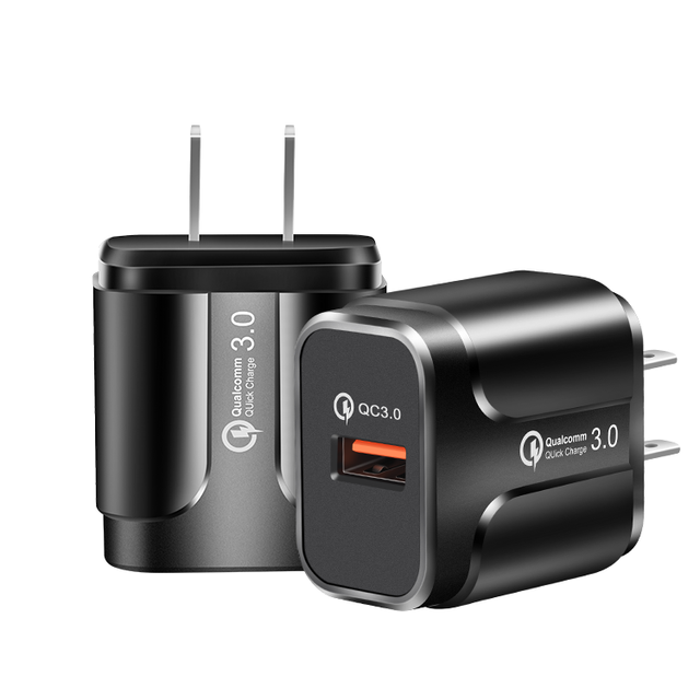 New Trending High Speed Usb Charger Plug for iphone Wholesale Portable QC3.0 Phone Charger Charging Cube Wall Charger Socket