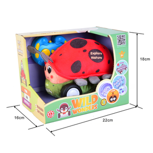 Voiture RC <span class=keywords><strong>Coccinelle</strong></span> en Peluche Musicale 2,4 GHz Interessante et Douce avec Fonction Blocs de Construction - Product Image 5