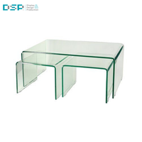 Table de meuble DSP Vietnam usine personnalisée moderne de haute qualité carré minimaliste transparent acrylique pour la décoration de la maison