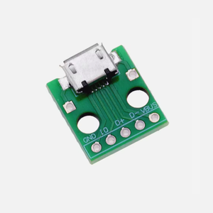 อะแดปเตอร์ MICRO USB เป็น DIP แบบตัวเมีย Type B Micro 5P SMD เป็น DIP 2.54 มม. พร้อมหัวต่อแบบตัวเมียที่เชื่อมติดกับบอร์ด - Product Image 2