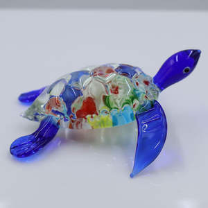 핫 세일 및 하이 퀄리티 대형 램프 워크 무라노 융합 유리 공예 바다 바다 동물 거북이 입상 - Product Image 6