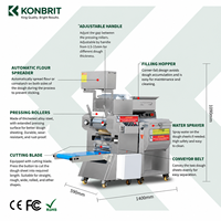 Machine à nouilles automatique de style japonais KONBRIT, laminoir à pâte, capacité 80-100 kg/h, en acier inoxydable, pour ramen, udon, pâtes