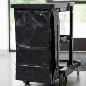 Bolsa de Vinilo Personalizada para Carro de Limpieza, Bolsa de Repuesto para Carro de Limpieza, Bolsa Recubierta de PVC con Cremallera para Conserjería Comercial - Product Image 4