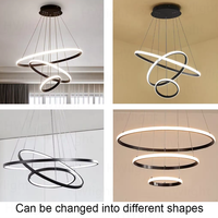 Lampe suspendue LED moderne en métal, style industriel nordique, pour intérieur, plafonnier, restaurant, café, bar, salle à manger, décoration intérieure