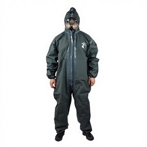 <span class=keywords><strong>Traje</strong></span> de Seguridad de Cuerpo Completo de Poliéster Recubierto de PVC de Grado Industrial para Plantas de Energía <span class=keywords><strong>Nuclear</strong></span> con Puños y Tobillos Elásticos - Product Image 1