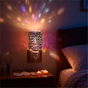 เครื่องหลอมเทียนแบบเสียบปลั๊ก รุ่น 3D โคมไฟตกแต่งภายในบ้าน สร้างบรรยากาศ โคมไฟหอม กลิ่นหอมในบ้าน โคมไฟข้างเตียง ไฟกลางคืนขนาดเล็ก - Product Image 6