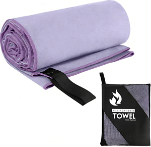 Serviette de sol en microfibre personnalisée, antidérapante avec grip en silicone, séchage rapide, super absorbante pour le yoga chaud, le Pilates et le fitness - Product Image 3