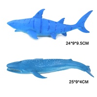 Hot Sale solide Vinyl PVC Kunststoff Meer Meeres lebewesen Tier 3D Figur Modell PVC Walhai Spielzeug