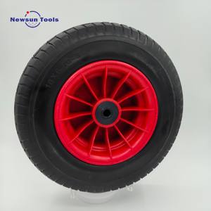 Pabrik <span class=keywords><strong>NS</strong></span> kualitas tinggi tugas berat datar gratis 16 inci 650-8 PU busa roda ban padat roda digunakan untuk tangan truk dan gerobak - Product Image 2