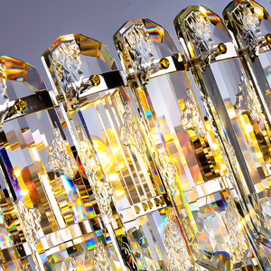 <span class=keywords><strong>2025</strong></span> Mới Sang Trọng Đèn Chùm Pha Lê Phong Cách Bắc Âu Sang Trọng Vàng Ánh Sáng Mặt Dây Chuyền Thích Hợp Cho Phòng Khách Và Khách Sạn Glowix - Product Image 4